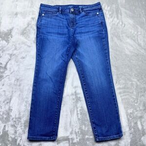 Jill Denim Authentic Fit Slim Ankle Blue Jeans Womens Sz 8 Fits 30" Petite Boho